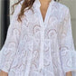 💕Limited Sale 50% OFF💕Solid Color V-Neck Loose Hollow Out Dress