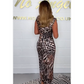 💕Limited Time 50% Off💕Woman’s Sexy Deep V-Neck Leopard Dress