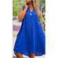 💖Limited Sale 50% OFF💖Solid Color Sleeveless V-Neck Dress with Button Decoration