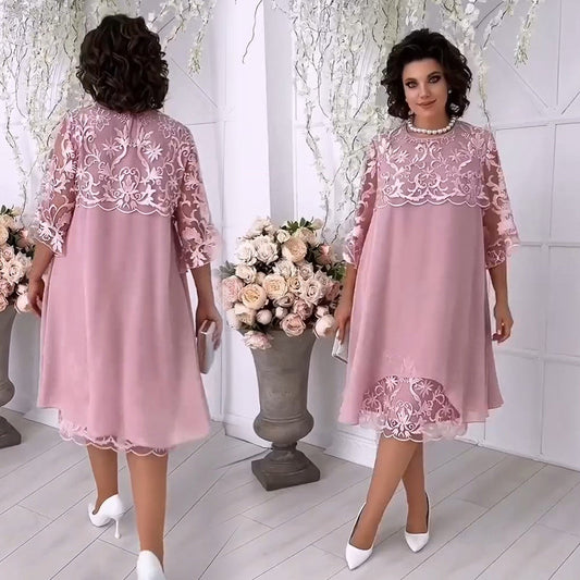 💗Limited Time Half Price Offer💗Sheer Breeze Layered Lace Dress（The more you buy, the higher the discount）