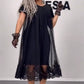 💖Limited Sale 50% OFF💖Women's Black Printed Cotton Dress
