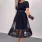 💖Limited Sale 50% OFF💖Women's Black Printed Cotton Dress