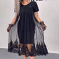 💖Limited Sale 50% OFF💖Women's Black Printed Cotton Dress
