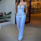 💖Limited Sale 50% OFF💖Women's Slim Sexy Strapless Zipper Pocket Jumpsuit