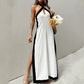 💕Limited Sale 50% OFF💕Women's Backless Halter Neck Split Maxi Dress – Effortless Elegance Awaits!