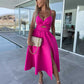 💖Limited Sale 50% OFF💖Women’s Spaghetti Straps High Slit Dress