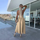 💖Limited Sale 50% OFF💖Women’s Spaghetti Straps High Slit Dress