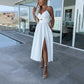 💖Limited Sale 50% OFF💖Women’s Spaghetti Straps High Slit Dress