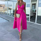 💖Limited Sale 50% OFF💖Women’s Spaghetti Straps High Slit Dress