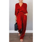 💕Limited Time 50% Off💕Women's 2-Piece Wrap V-Neck Top & Pants Set