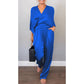 💕Limited Time 50% Off💕Women's 2-Piece Wrap V-Neck Top & Pants Set