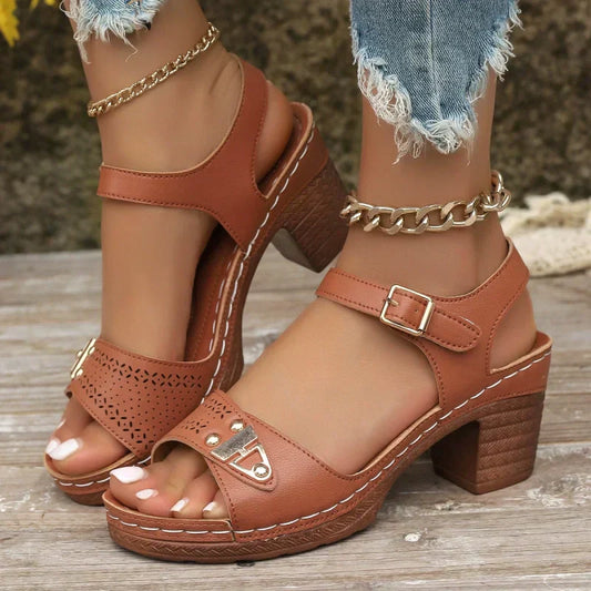 🔥Last Day Special Sale 50% OFF⏰Women's Chunky Heel Sandals