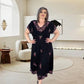 💕Limited Sale 50% OFF💕Plus Size V Neck Flowy Midi Dress