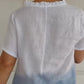 💕Limited Time 50% Off💕Women's Casual Gradient Print Ruffled V-Neck Shirt