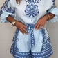 💕Limited Sale 50% OFF💕Patterned Tie Waist Button Up Shorts Co-ord