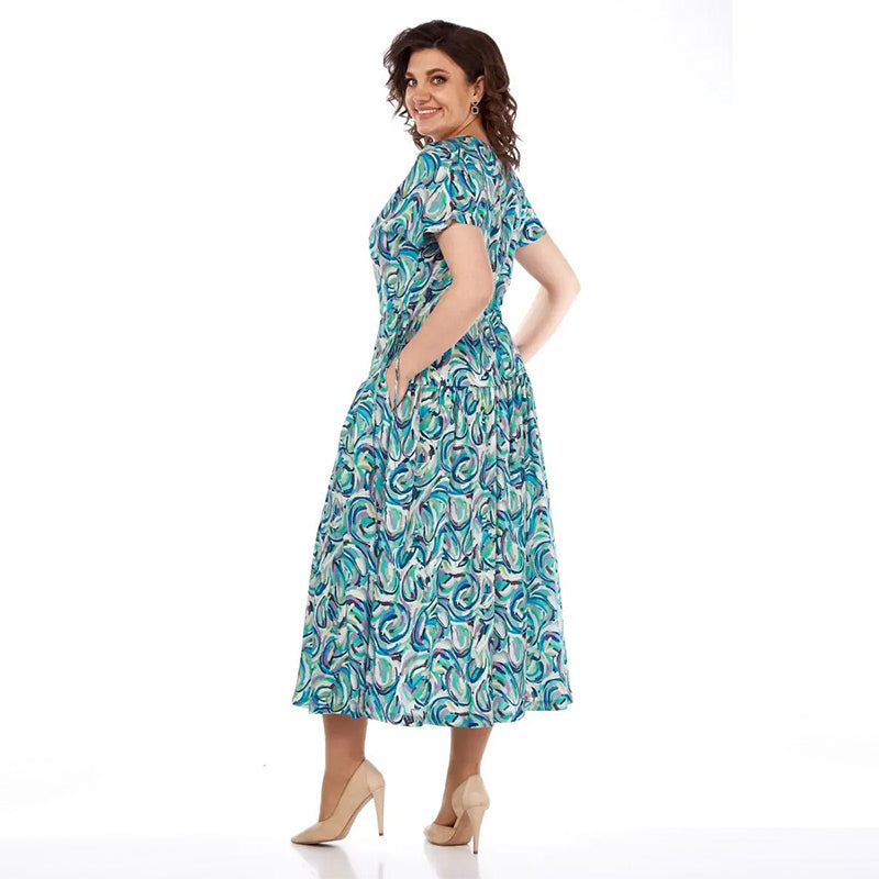💕Limited Sale 50% OFF💕Summer Patterned Chiffon Dress