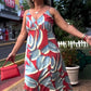 💖Limited Sale 50% OFF💖Women's Casual Printed Spaghetti Strap Dress