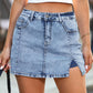 💖LAST DAY SALE 50% OFF💖Women's High Waisted Slit Denim Short Skirts