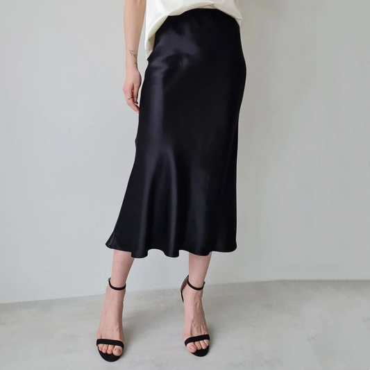 💖Limited Sale 50% OFF💖Women's Luxury Glossy Solid Color Skirt