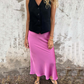 💖Limited Sale 50% OFF💖Women's Luxury Glossy Solid Color Skirt