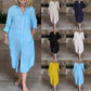 ⏳ Limited time 50% off! 💥Women‘s Casual Loose Cotton Linen Long Shirt Dress