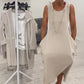 💖LAST DAY PROMOTION - 50%OFF💖Simple Sleeveless Dress with Pockets
