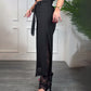 💕Limited Sale 50% OFF💕Sexy Lace Lined Wide Leg Pants