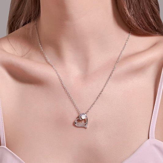 💕Mother's Day Special Offer 50% off for a limited time💕 Luxurious Delicate Silver Heart Necklace