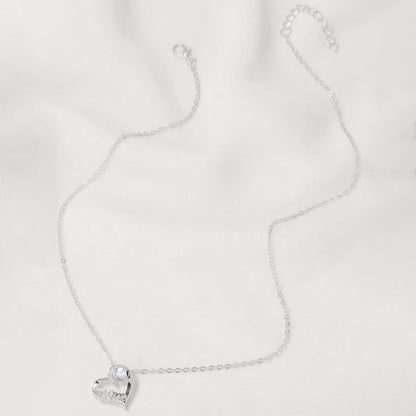 💕Mother's Day Special Offer 50% off for a limited time💕 Luxurious Delicate Silver Heart Necklace