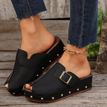 💖Limited Sale 50% OFF💖Women's Comfy Peep Toe Platform Sandals
