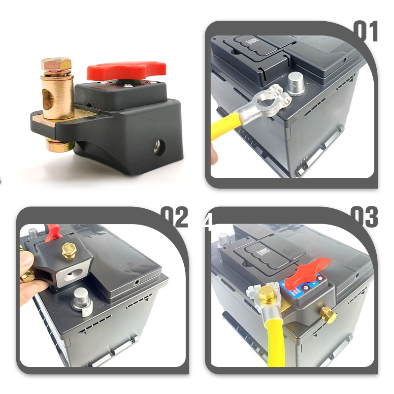 Universal-Trennschalter für Autobatterien mit 12–24 V