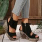 💕Limited Sale 50% OFF💕Women's Tassel Open Toe Platform Wedge Sandals