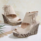 💕Limited Sale 50% OFF💕Women's Tassel Open Toe Platform Wedge Sandals