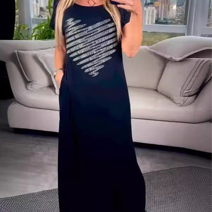 💖LAST DAY PROMOTION - 50%OFF💖Long T-Shirt Dress with Side Slits