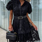 💖Limited Sale 50% OFF💖Women's Retro Short Sleeve Hollow Out Lace Dress
