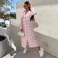 💖Last Day 50% OFF💖Fashion V-Neck Button Long Sleeve Floral Waist Dresses