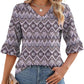 💖LAST DAY SALE 50% OFF💖Women's Elegant Ruffle Sleeve V-Neck Tops
