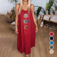 💖Last Day 50% OFF💖Women's Sleeveless Long Dress With Eye Print