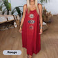 💖Last Day 50% OFF💖Women's Sleeveless Long Dress With Eye Print