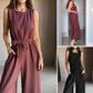 💖LAST DAY PROMOTION - 50%OFF💖Women's Elegant Sleeveless Wide Leg Jumpsuit