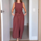 💖LAST DAY PROMOTION - 50%OFF💖Women's Elegant Sleeveless Wide Leg Jumpsuit