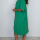 💖Last Day 50% OFF💖Short Sleeve Maxi Dress With Knot Detail