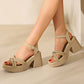 💖LAST DAY SALE 50% OFF💖Women’s Open Toe High Chunky Heel Sandals