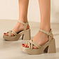 💖LAST DAY SALE 50% OFF💖Women’s Open Toe High Chunky Heel Sandals