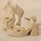 💖LAST DAY SALE 50% OFF💖Women’s Open Toe High Chunky Heel Sandals