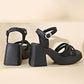 💖LAST DAY SALE 50% OFF💖Women’s Open Toe High Chunky Heel Sandals