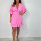 💖LAST DAY SALE 50% OFF💖Women’s V Neck Babydoll Mini Dress