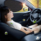 ⚡ Instant Car Cooler Shades - Cuts Cabin Temp by 20°C | One-Size-Fits-All 🏖️ 🌡️ Blocks 99% UV Rays | 🧳 Stores in Glovebox