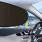 ⚡ Instant Car Cooler Shades - Cuts Cabin Temp by 20°C | One-Size-Fits-All 🏖️ 🌡️ Blocks 99% UV Rays | 🧳 Stores in Glovebox