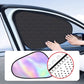 ⚡ Instant Car Cooler Shades - Cuts Cabin Temp by 20°C | One-Size-Fits-All 🏖️ 🌡️ Blocks 99% UV Rays | 🧳 Stores in Glovebox